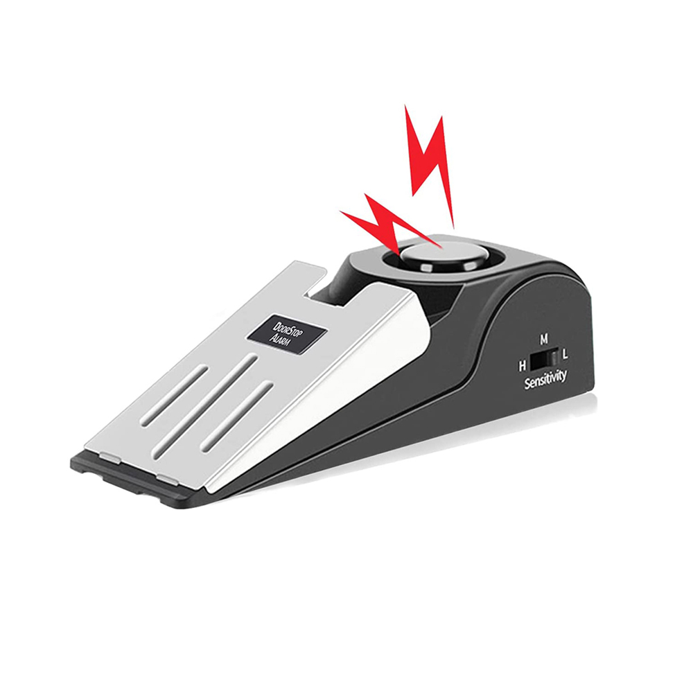 Door Wedge Alarm - 1Pc Door Stopper Alarm Portable 120db