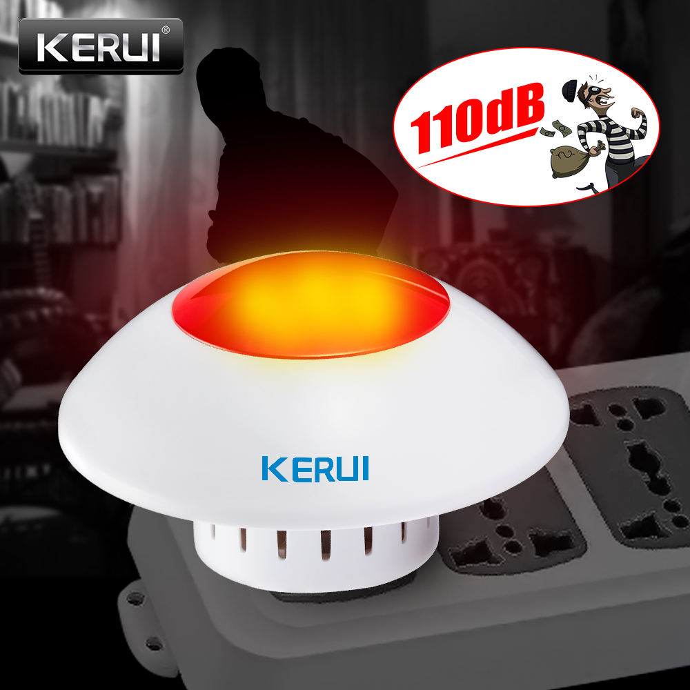 Home Security Siren - KERUI J009 Loud Indoor Siren Wireless
