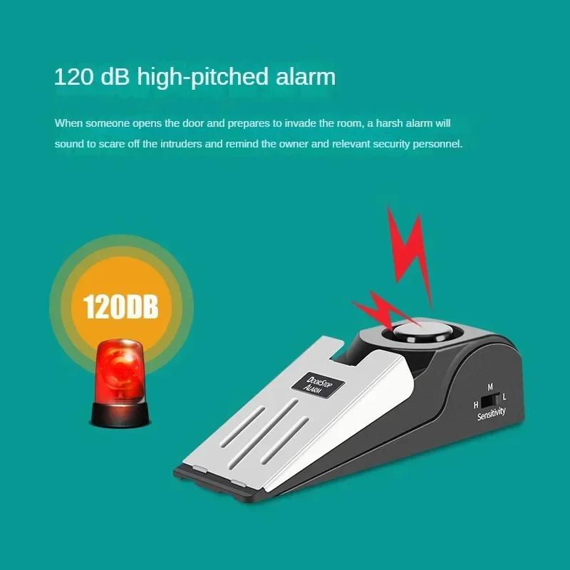 Door Wedge Alarm - Hotel Door Stop Burglar Alarm Door