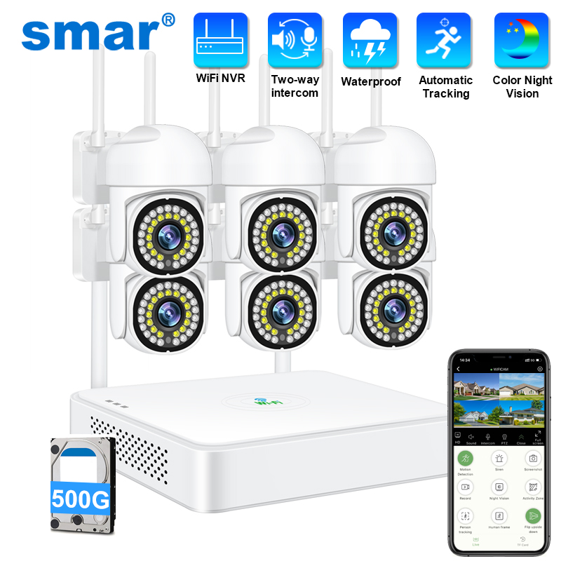 Home Security Wireless Camera - Smar 3MP Wireless CCTV Security Camera
