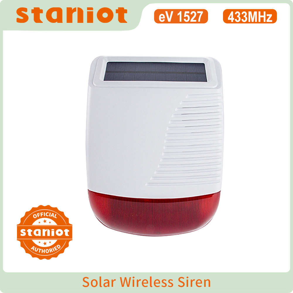 Staniot Wireless Outdoor Solar - Home Security Siren recension och pris