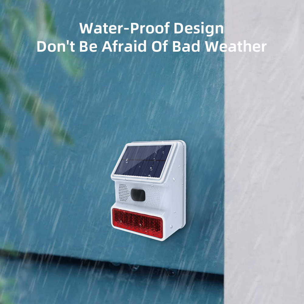 Wireless Outdoor Solar Waterpr - Home Security Siren recension och pris