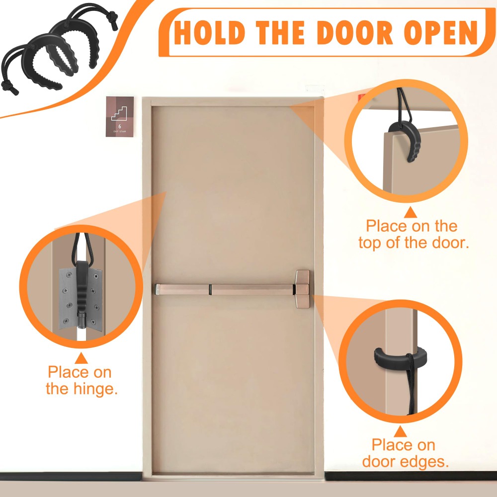 Easy to Use Rubber Door Jam Fi - Door Wedge Alarm recension och pris