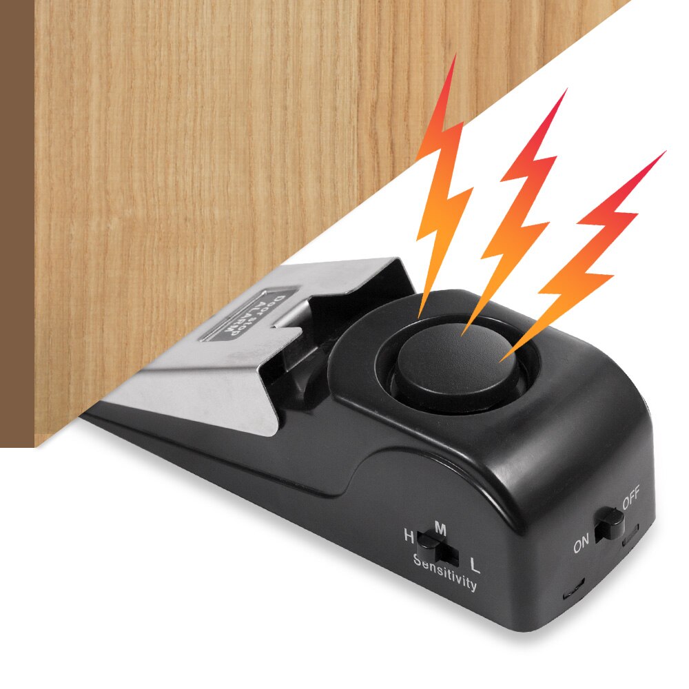 2 Pack Wireless Door Stop Alar - Door Wedge Alarm recension och pris