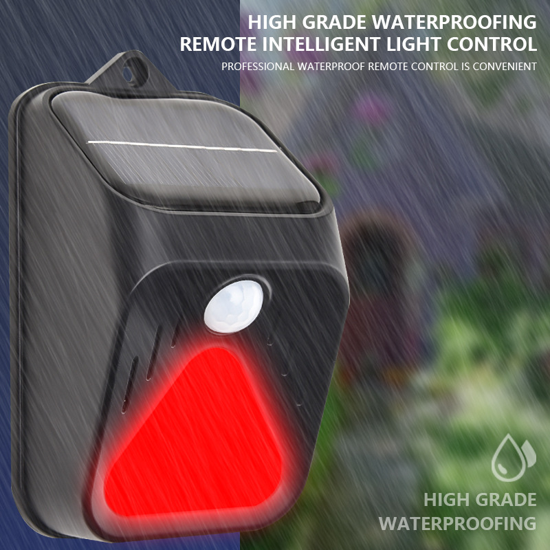 Solar Powered Waterproof Alarm - Home Security Yard Sensors recension och pris