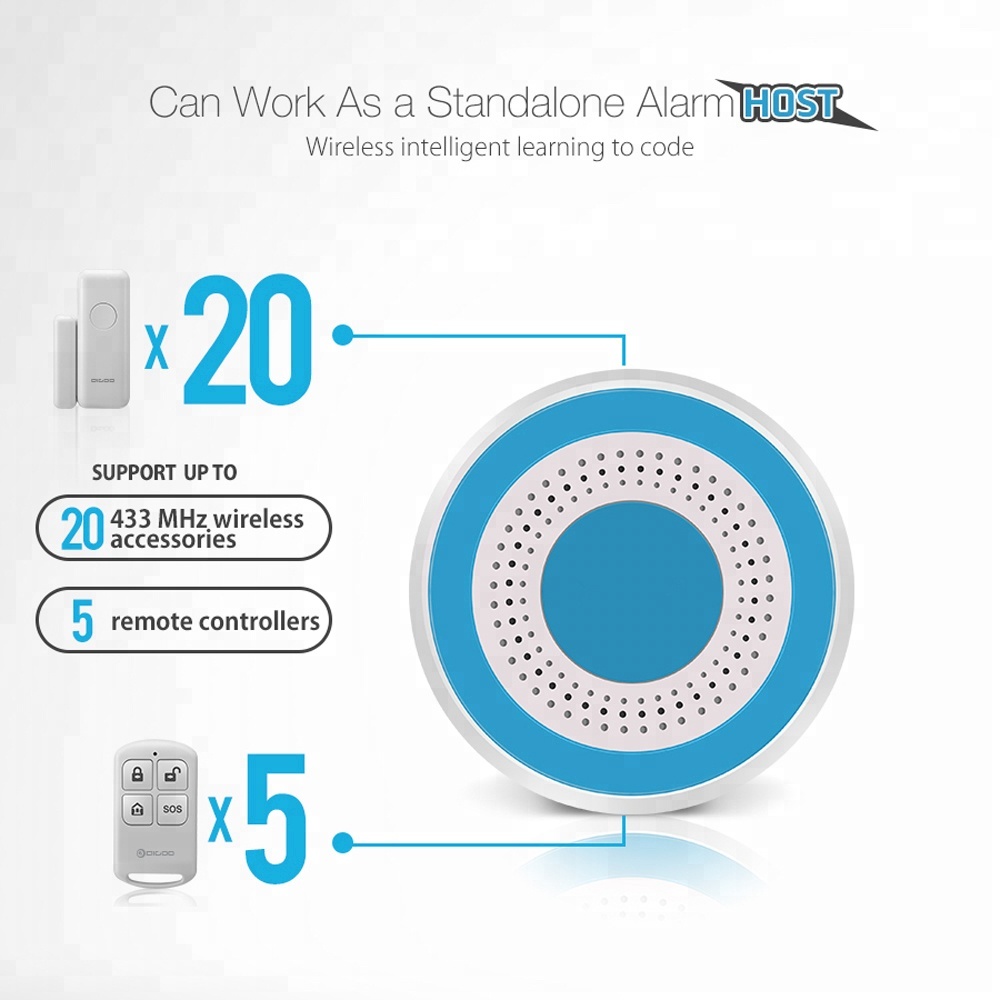 PGST 433Mhz Indoor Wireless Si - Home Security Siren recension och pris