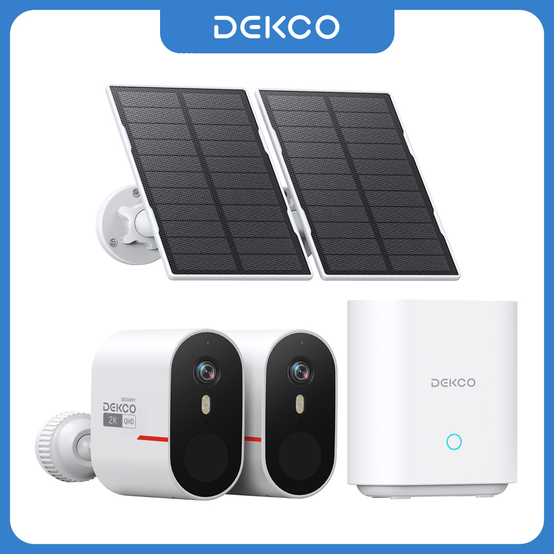 Dekco 3MP WiFi Solar Camera Sy - Home Security Wireless Camera recension och pris