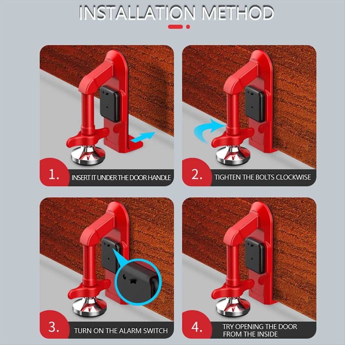Punctual- Portable Alarm Door  - Door Wedge Alarm recension och pris