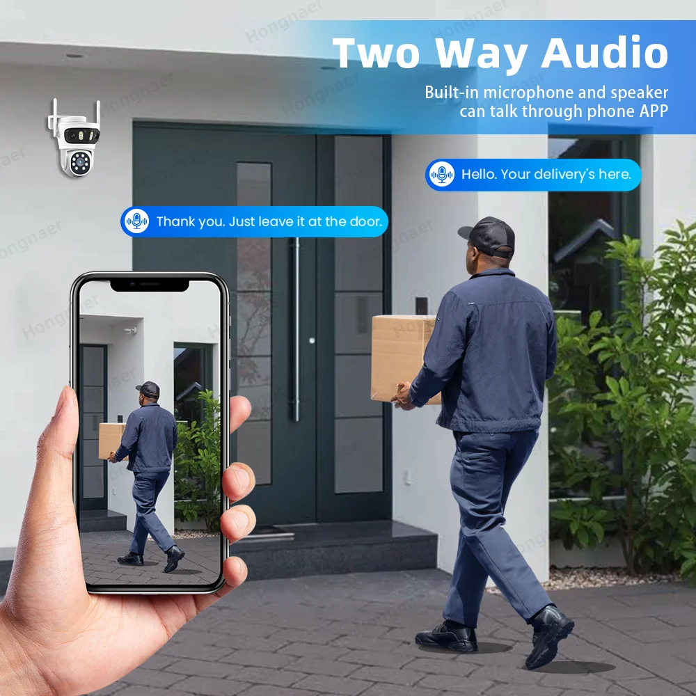 2026 Hongnaer 6MP 4CH 3 Lens 2 - Home Security Wireless Camera recension och pris