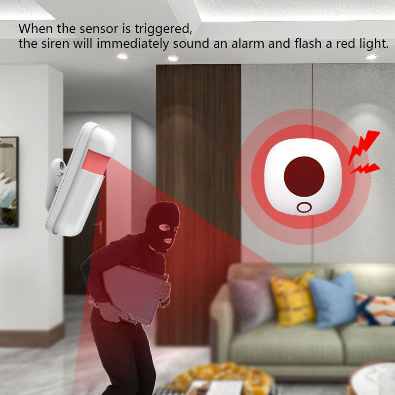 Indoor 433MHz Wireless Siren S - Home Security Siren recension och pris
