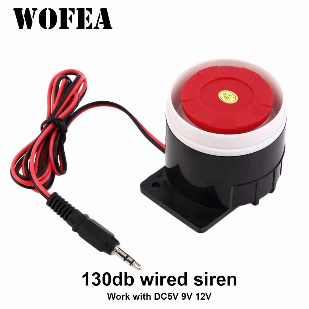 WOFEA 130db Wired Mini Sound A - Home Security Siren recension och pris