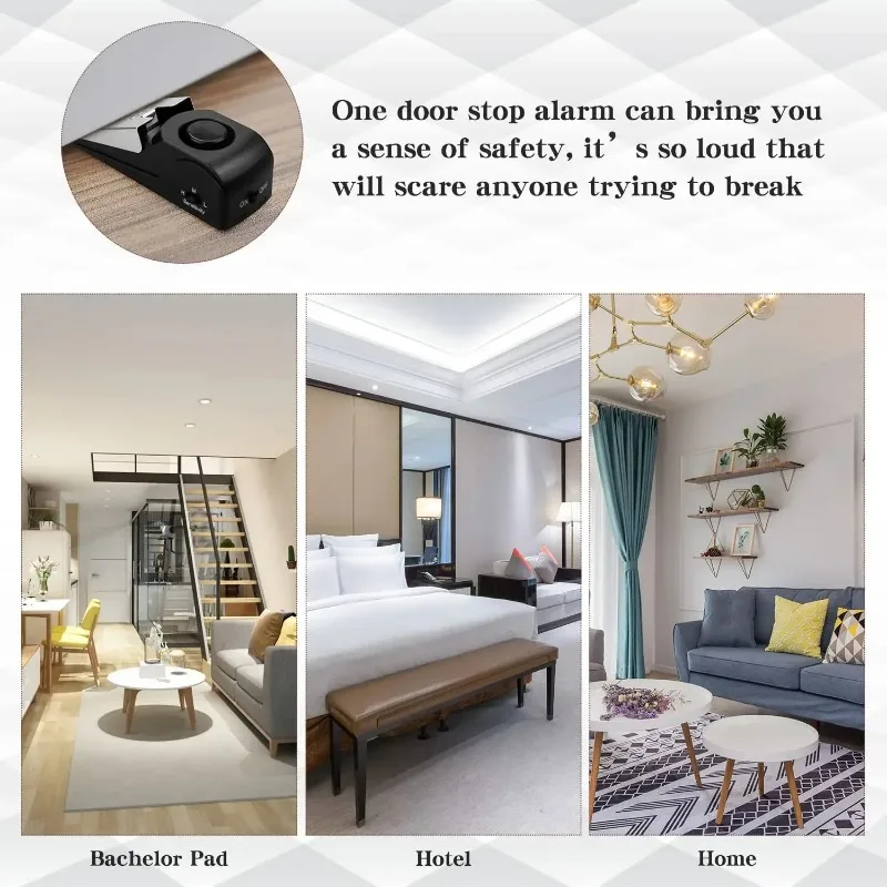ZEXEF mini security protection - Door Wedge Alarm recension och pris
