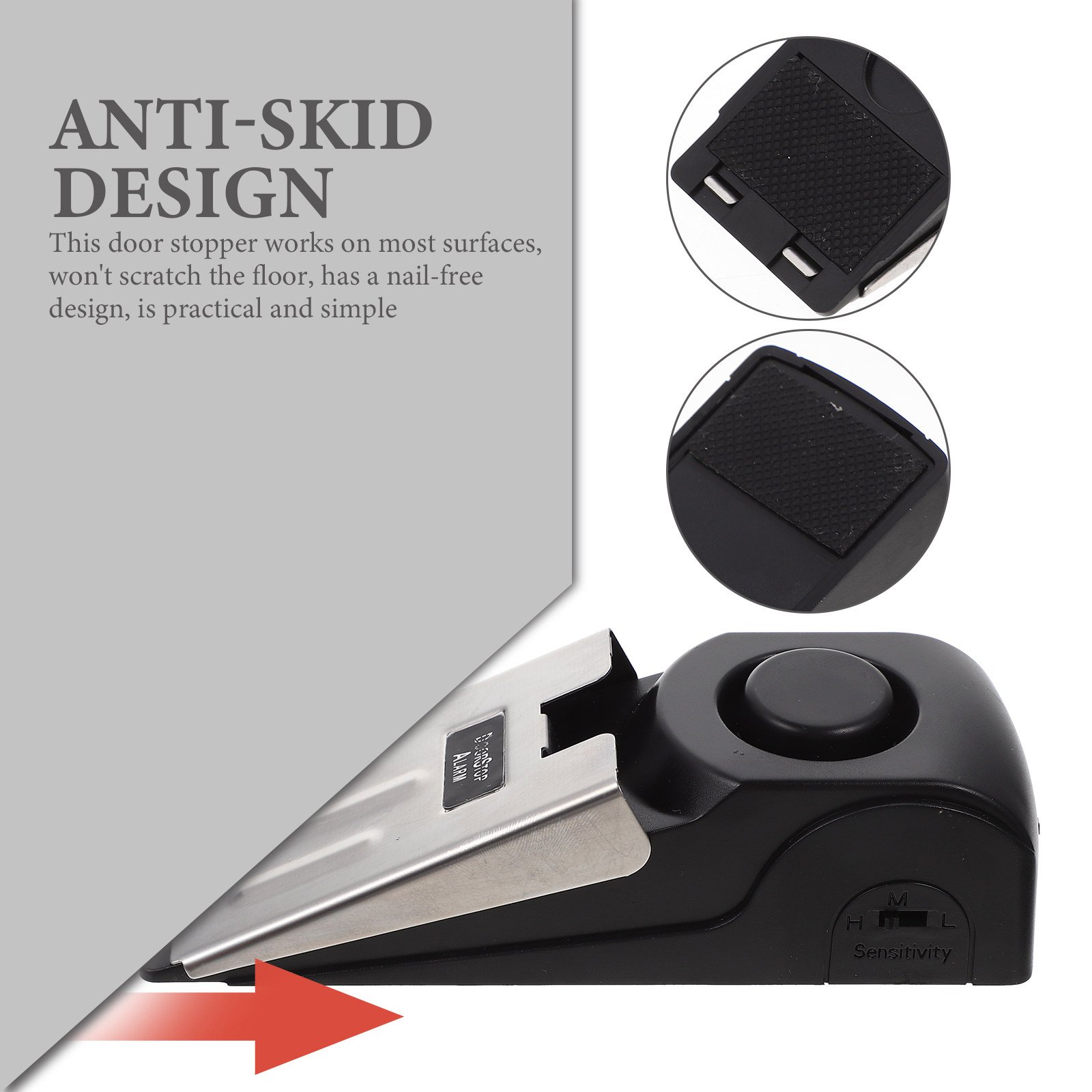 Door Stopper Press-Type Securi - Door Wedge Alarm recension och pris