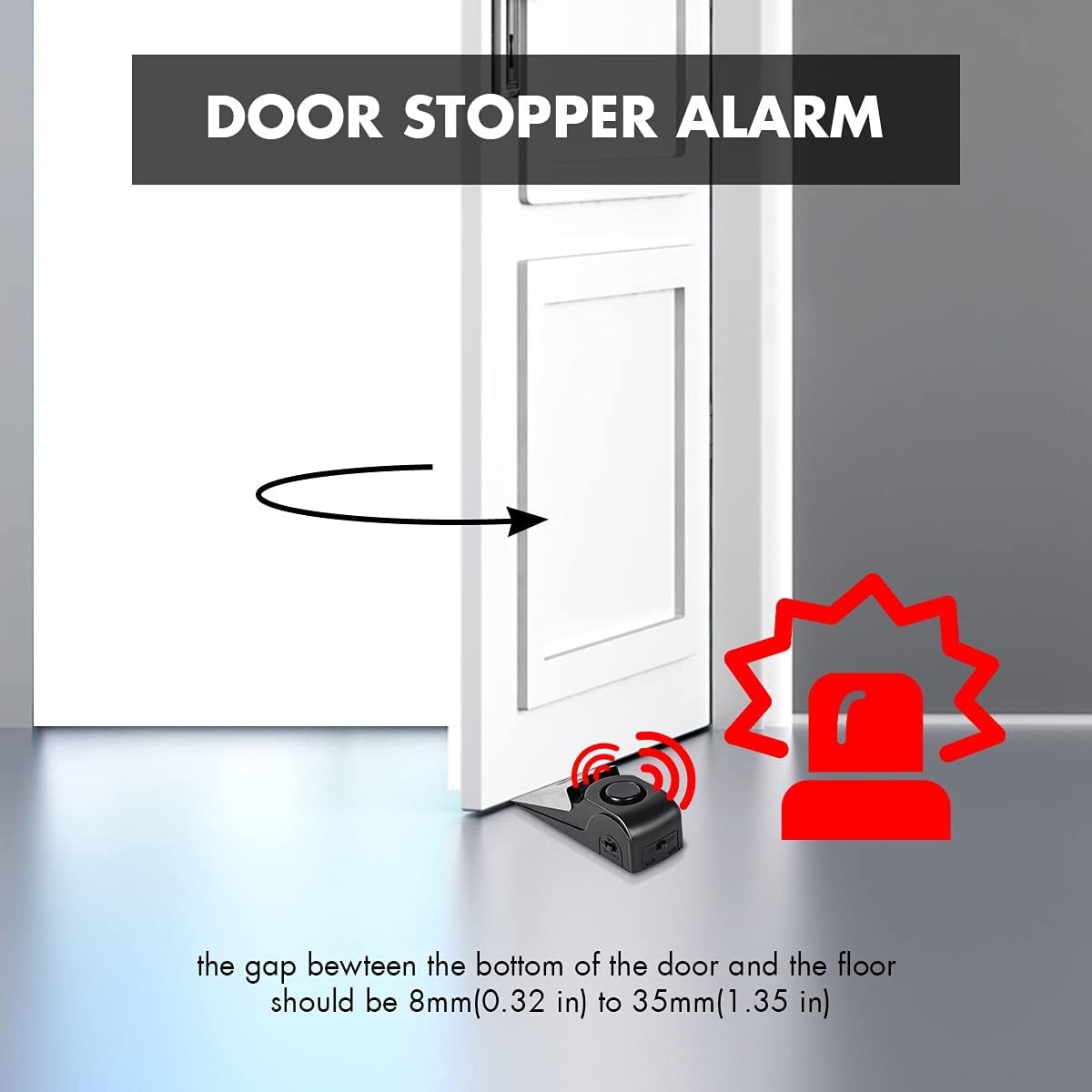 Door Stop Alarm, Door Stopper  - Door Wedge Alarm recension och pris
