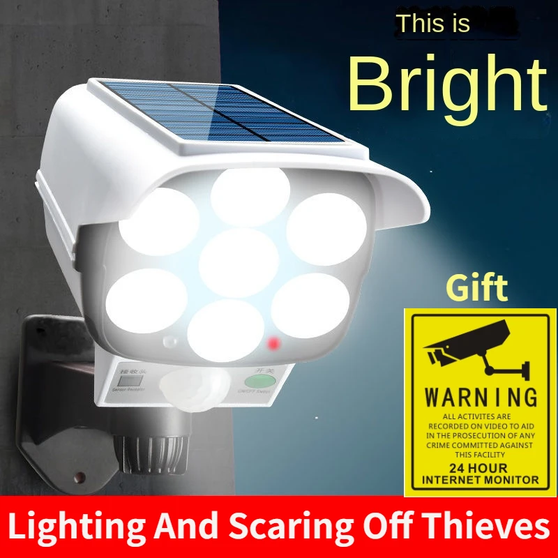 Outdoor Solar Light Motion Sen - Home Security Wireless Camera recension och pris