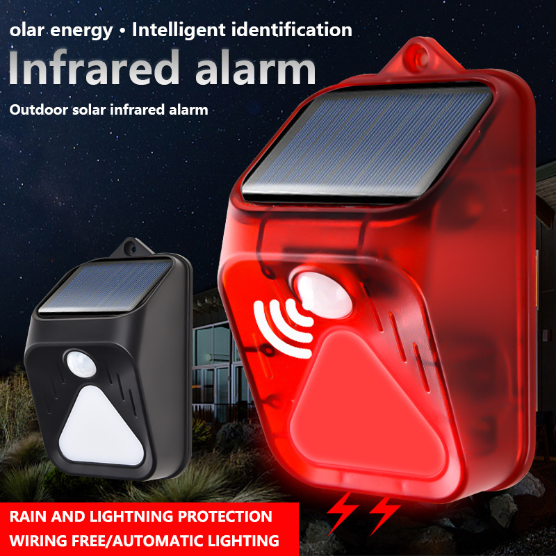 Waterproof Solar Powered Alarm - Home Security Yard Sensors recension och pris
