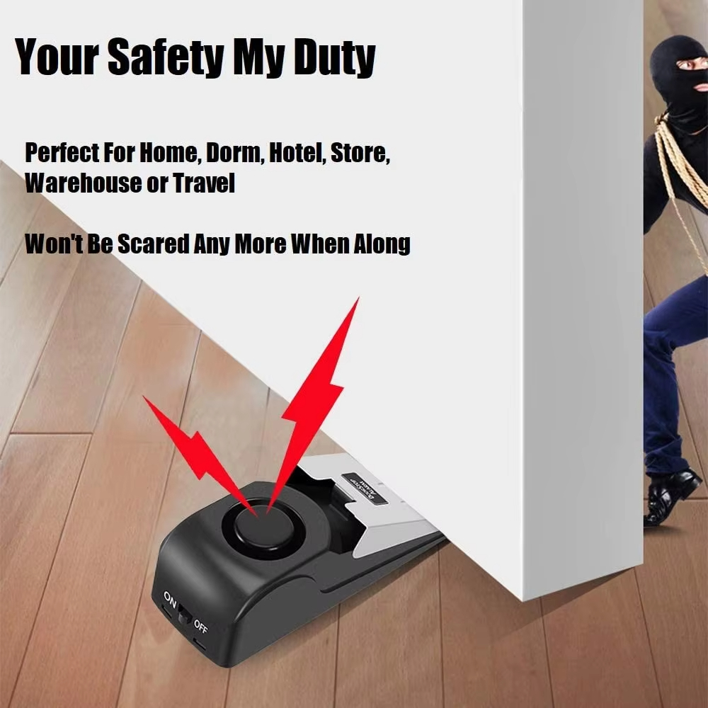 120db Wireless Stainless Steel - Door Wedge Alarm recension och pris