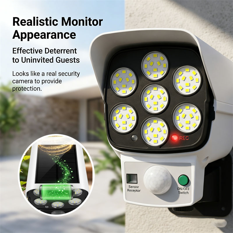 Solar Powered Dummy Security C - Home Security Yard Sensors recension och pris
