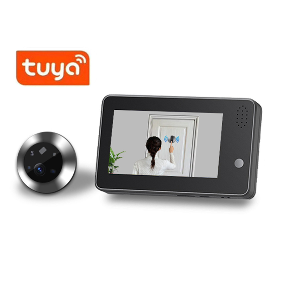 4.3inch Tuya Smartlife WiFi Do - Home Security Wireless Camera recension och pris