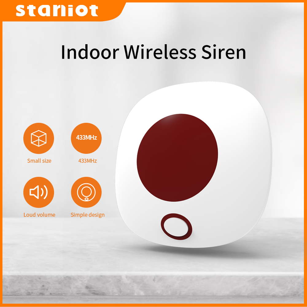 Staniot Indoor Wireless Siren  - Home Security Siren recension och pris