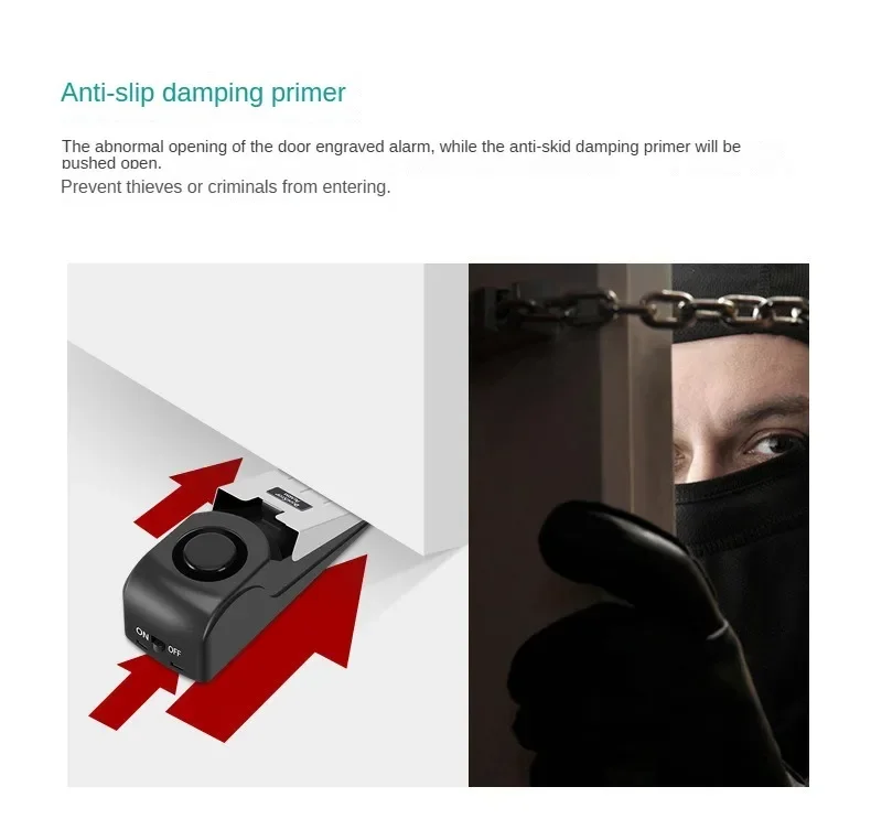 Hotel Door Stop Burglar Alarm  - Door Wedge Alarm recension och pris