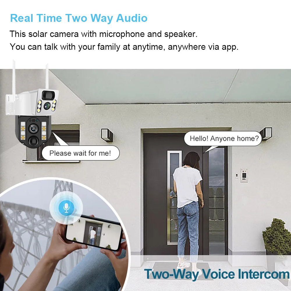 WiFi/4G Solar Camera IP CCTV S - Home Security Wireless Camera recension och pris