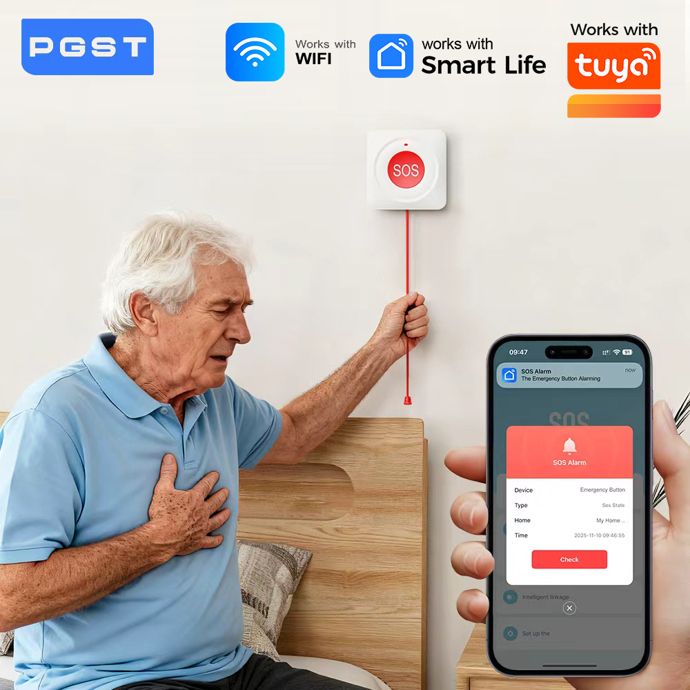 WIFI Zigbee Buttontons SOS Pus - Home Security Siren recension och pris