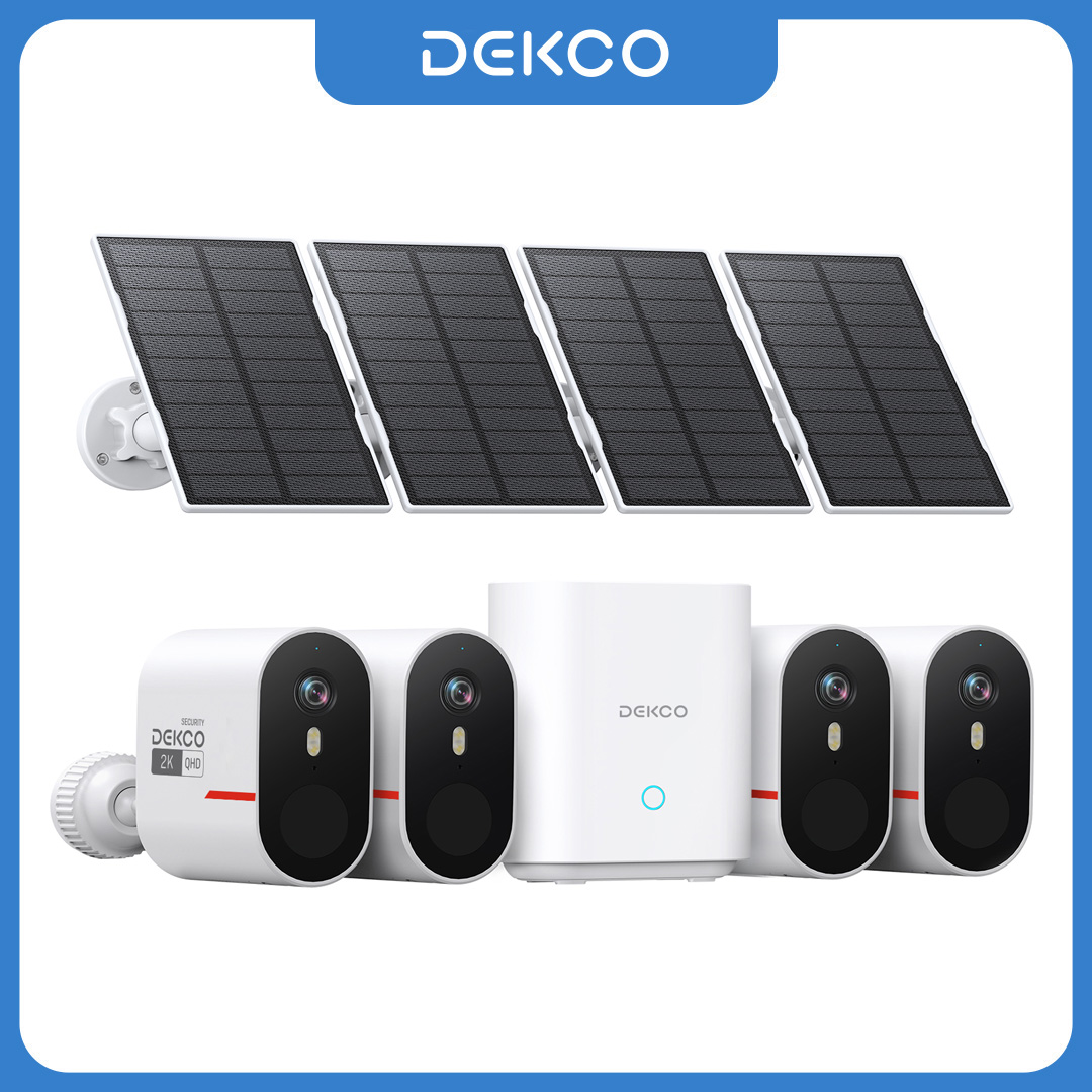Dekco 3MP WiFi Solar Camera Sy - Home Security Wireless Camera recension och pris