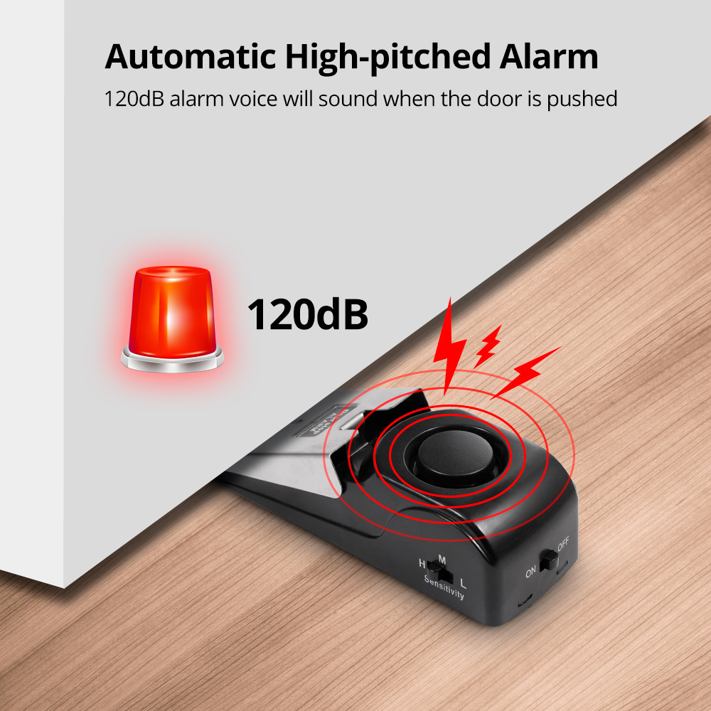 Wireless Anti-theft Door Stop  - Door Wedge Alarm recension och pris