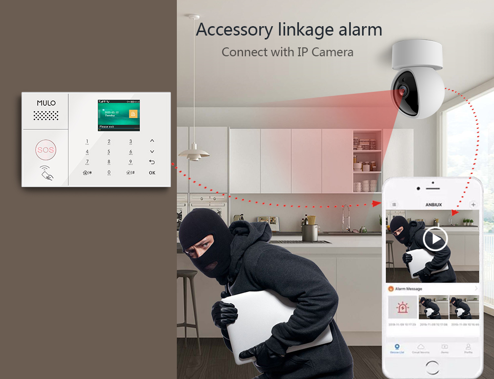 Best SalesTUYA Wireless Alarm  - Home Security Using Gsm recension och pris
