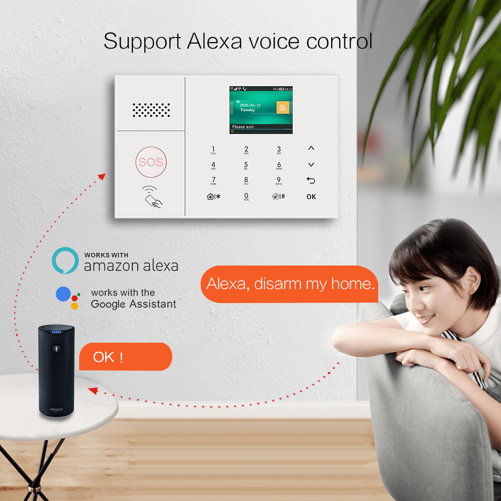 Best SalesTUYA Wireless Alarm  - Home Security Using Gsm recension och pris