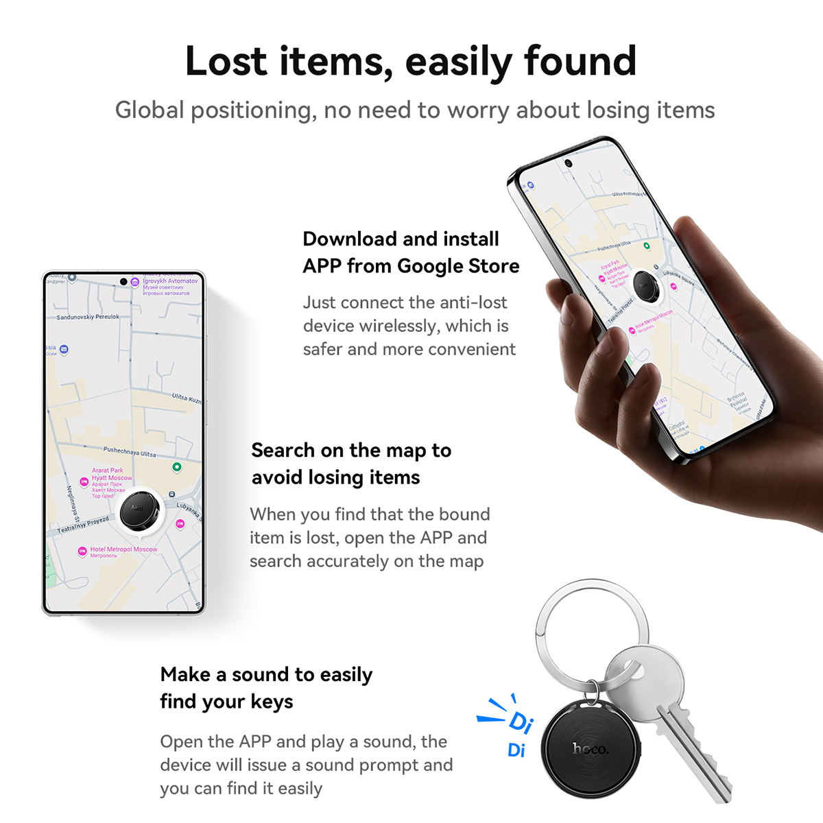 HOCO E96A Bluetooth GPS Tracke - Home Security In My Area recension och pris