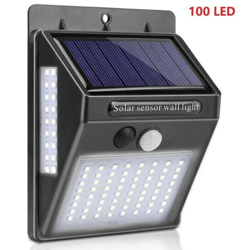 Outdoor Solar 100 LED PIR Moti - Home Security Yard Sensors recension och pris