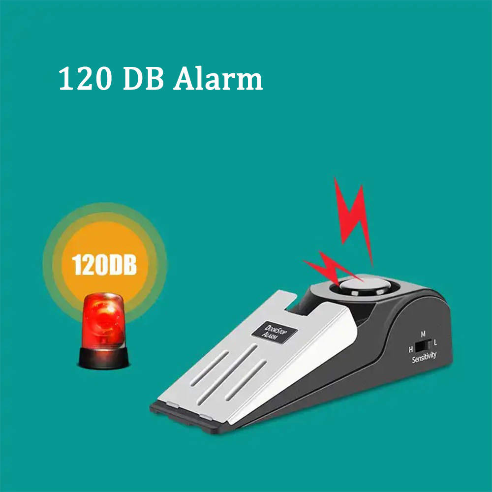 125 DB Anti-theft Burglar Stop - Door Wedge Alarm recension och pris